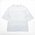 AURALEE 日本製 シームレス 五分袖 Tシャツ SEAMLESS CREW NECK HALF SLEEVE TEE 4 ホワイト A7ST03ST