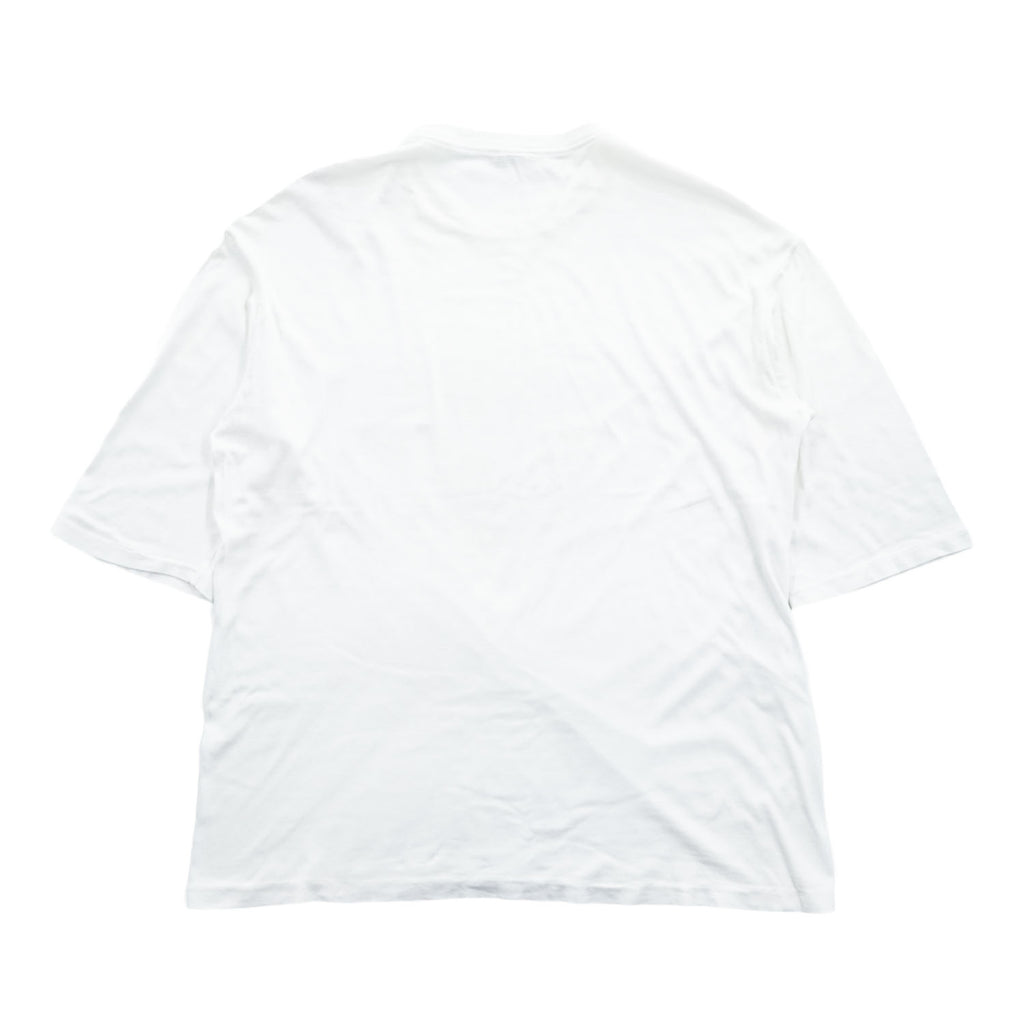 AURALEE 日本製 シームレス 五分袖 Tシャツ SEAMLESS CREW NECK HALF SLEEVE TEE 4 ホワイト A7ST03ST
