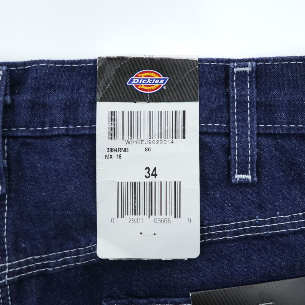 Dickies デニム ペインターショーツ ショートパンツ ハーフパンツ W34 インディゴ ブルー CARPENTER SHORT RELAXED FIT 3994RNB 未使用品
