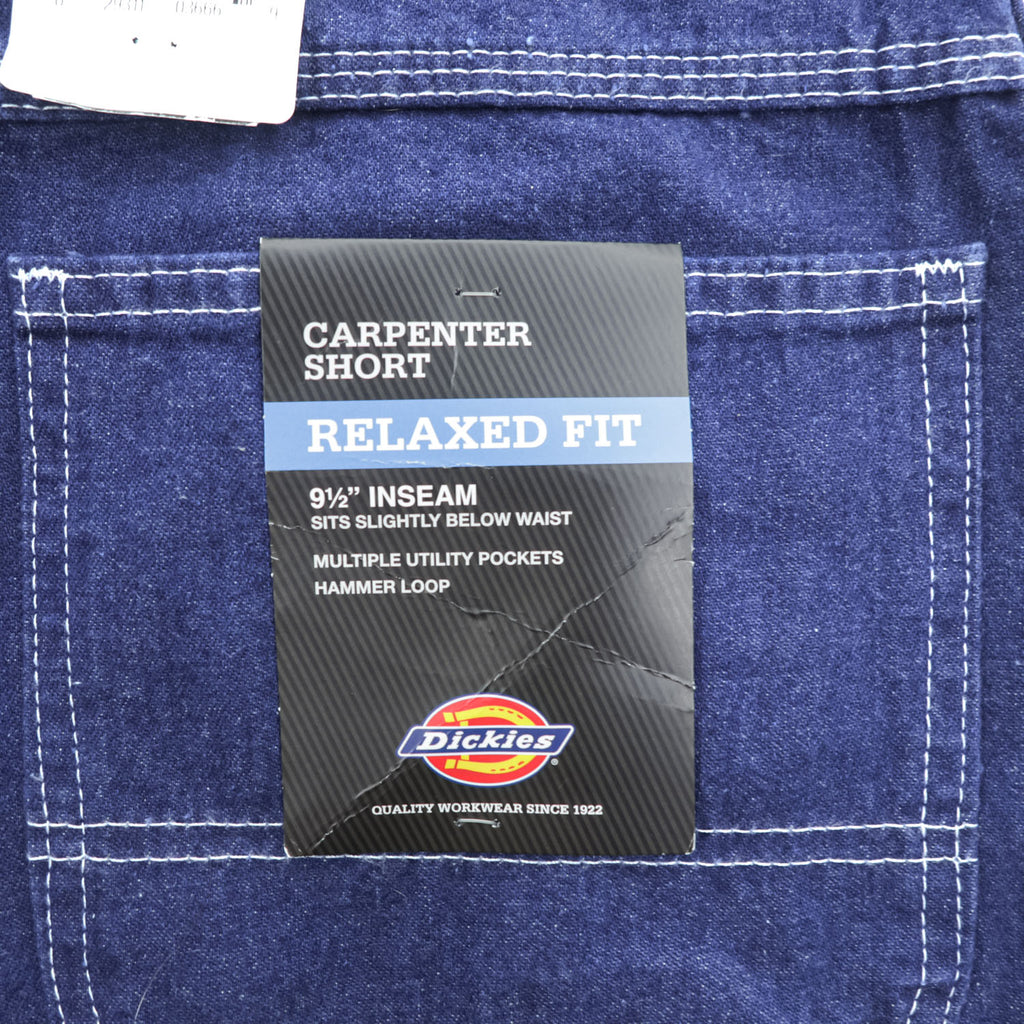 Dickies デニム ペインターショーツ ショートパンツ ハーフパンツ W34 インディゴ ブルー CARPENTER SHORT RELAXED FIT 3994RNB 未使用品