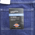 Dickies デニム ペインターショーツ ショートパンツ ハーフパンツ W34 インディゴ ブルー CARPENTER SHORT RELAXED FIT 3994RNB 未使用品
