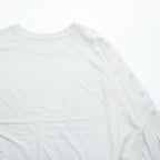 Ground Y (Yohji Yamamoto) サイドボタン 長袖カットソー リブ袖 スウェット ホワイト GI-T10-040 日本製