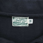 BURGUS PLUS 日本製 ショールカラー ポロシャツ M ネイビー Shawl Collar Polo Shirt ヘチマ襟 アンカーボタン マリン HINOYA HBP-011