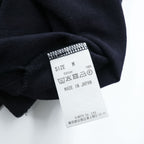 BURGUS PLUS 日本製 ショールカラー ポロシャツ M ネイビー Shawl Collar Polo Shirt ヘチマ襟 アンカーボタン マリン HINOYA HBP-011