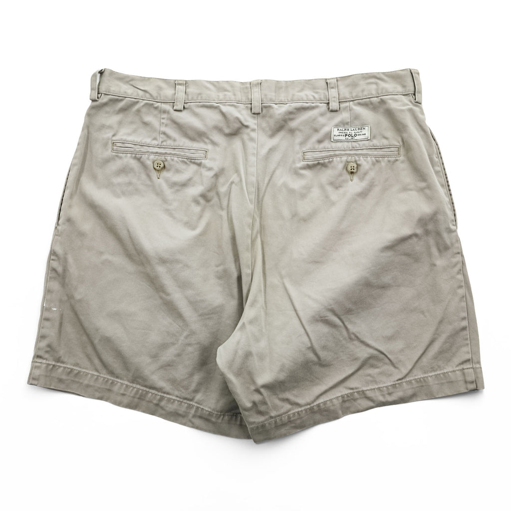 Polo Ralph Lauren 90年代 ヴィンテージ プリーツショーツ ANDREW SHORT ポロチノ ショートパンツ ハーフパンツ L ベージュ 2タック