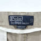 Polo Ralph Lauren 90年代 ヴィンテージ プリーツショーツ ANDREW SHORT ポロチノ ショートパンツ ハーフパンツ L ベージュ 2タック