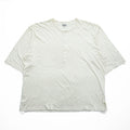 J.S HOMESTEAD ( JOURNAL STANDARD ) 日本製 ヘンリーネック ルーズシルエット ネップ Tシャツ M ホワイト UNION MADE 21-071-470-1570-2-0