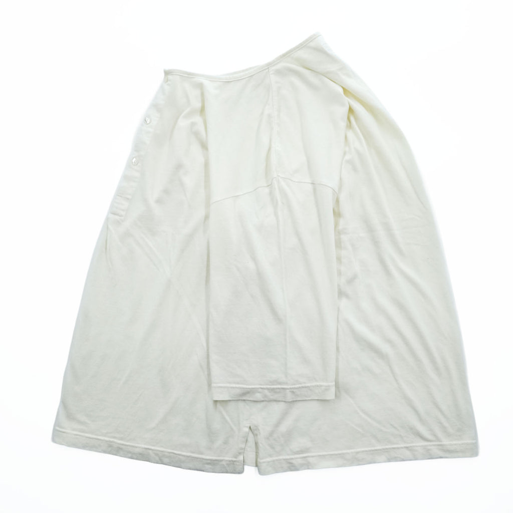 J.S HOMESTEAD ( JOURNAL STANDARD ) 日本製 ヘンリーネック ルーズシルエット ネップ Tシャツ M ホワイト UNION MADE 21-071-470-1570-2-0