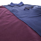 FACETASM 日本製 BEAMS別注 ワイド 切替 ポロシャツ SWITCHED POLO SHIRT L ネイビー ワッペン RBS-TEE-M01