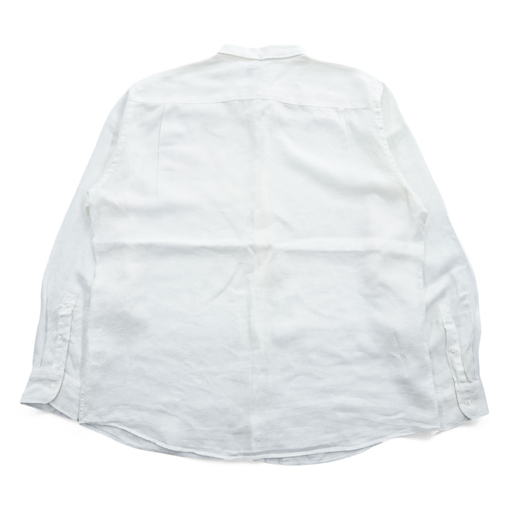 COUNTRY ROAD アイリッシュリネン 長袖シャツ XXL ホワイト 麻 ビッグサイズ REGULAR FIT ボタンダウン