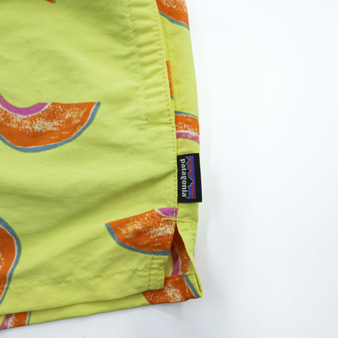 Patagonia バギーズ ショーツ 2.5インチ Baggies Shorts ナイロン ショートパンツ M イエロー 総柄 57043