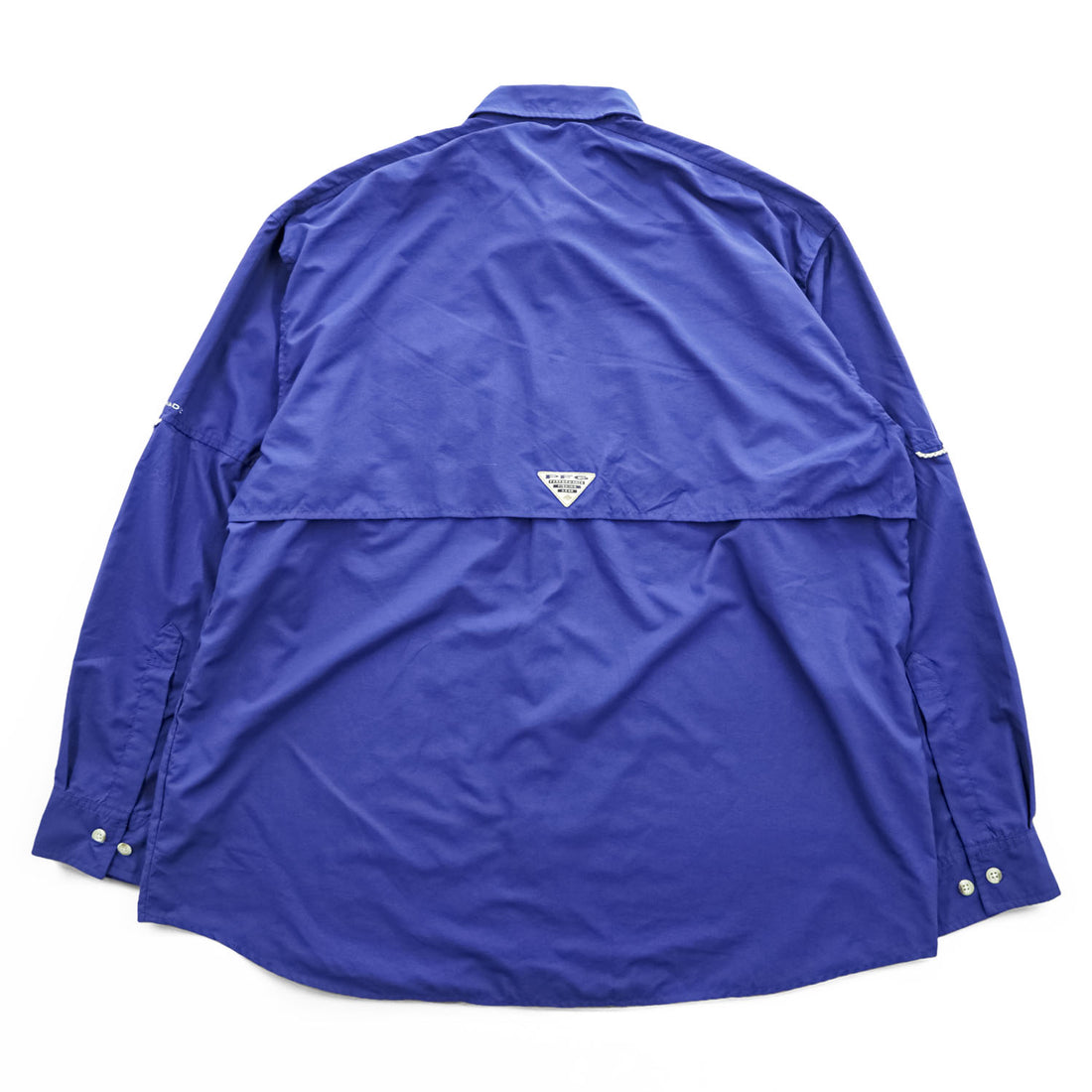 Columbia バハマII フィッシングシャツ ナイロン 長袖シャツ L ネイビー メッシュ BAHAMA 2 PFG フィッシング OMNI-SHADE UPF50 ボタンダウン FM7048