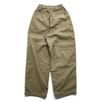 HARVESTY 日本製 ワイド イージーパンツ M ベージュ LOOSE TROUSERS SERGE ルーズトラウザー サージ A12013-1