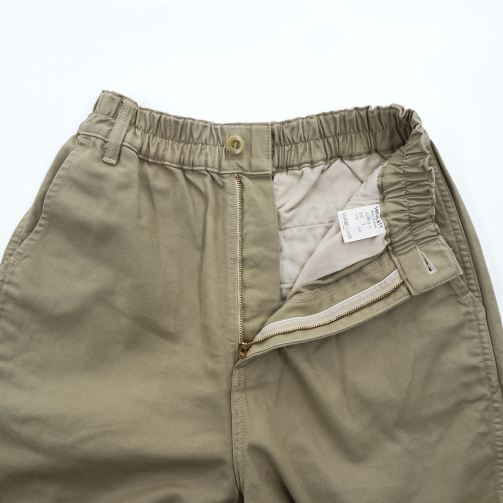HARVESTY 日本製 ワイド イージーパンツ M ベージュ LOOSE TROUSERS SERGE ルーズトラウザー サージ A12013-1