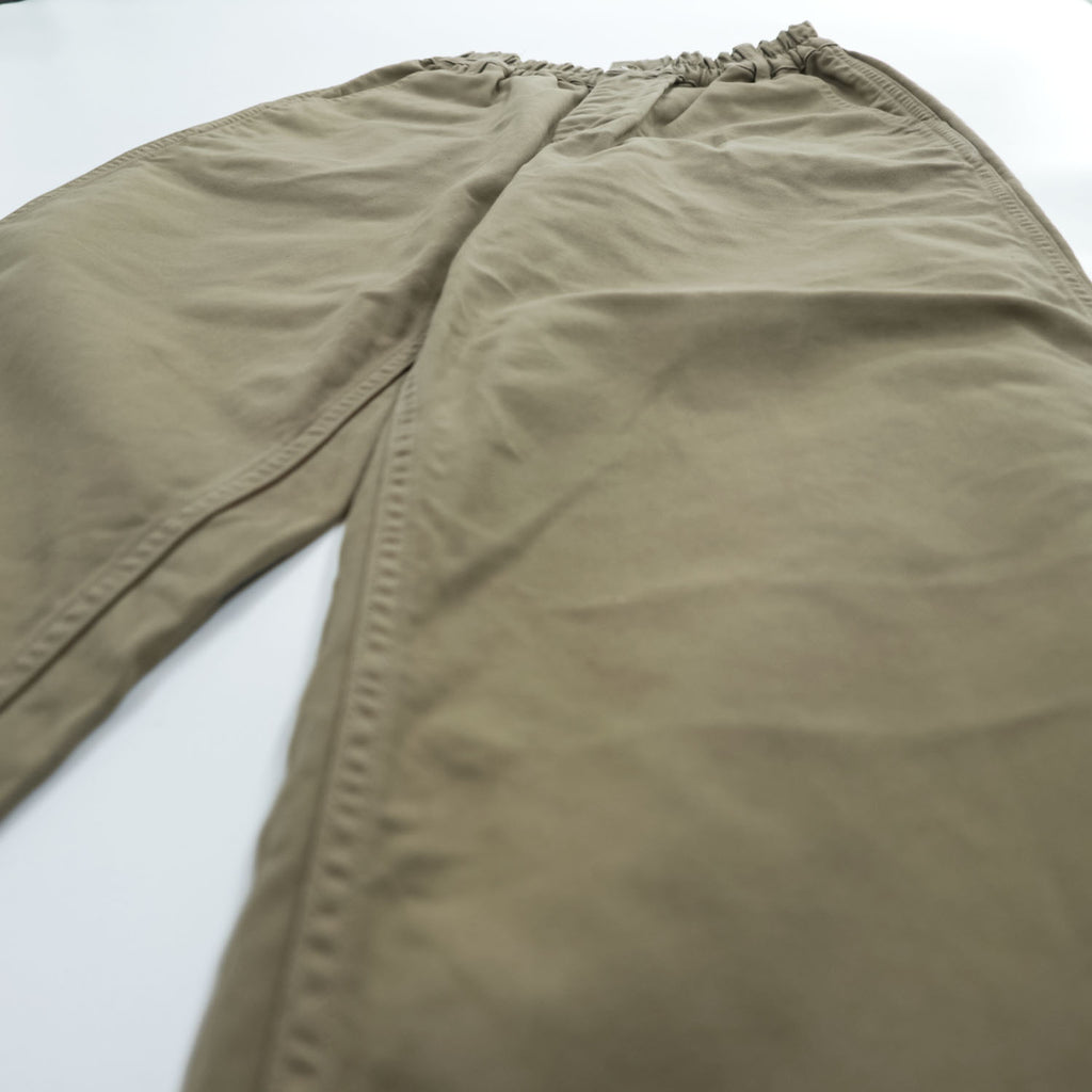 HARVESTY 日本製 ワイド イージーパンツ M ベージュ LOOSE TROUSERS SERGE ルーズトラウザー サージ A12013-1