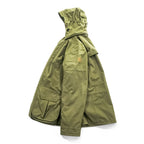 Eddie Bauer マウンテンパーカー レインジャケット L グリーン 防水 ドローコード フード着脱式 ダブルジップ WEATHER EDGE 102