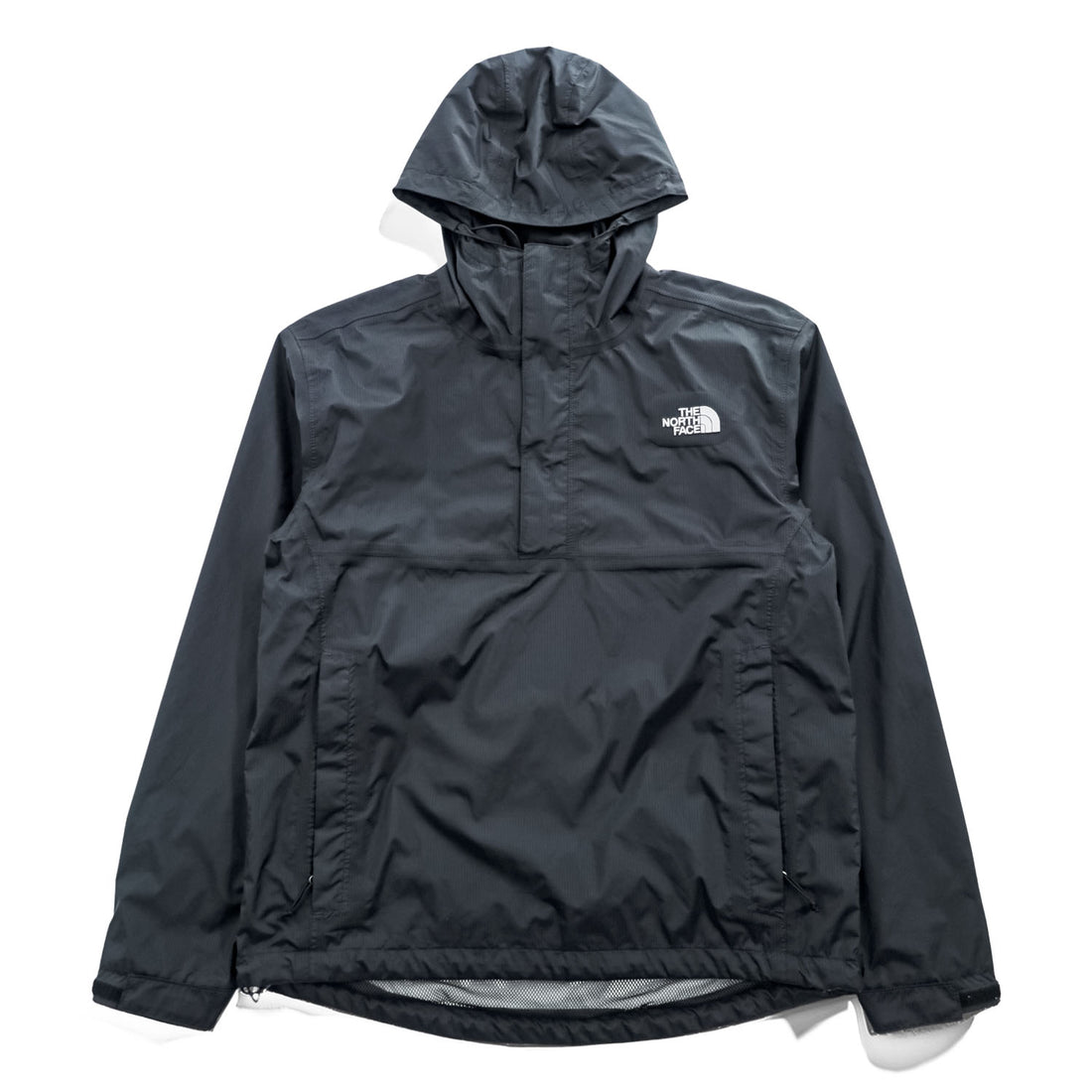 THE NORTH FACE マウンテンパーカー HyVent ハイベント ナイロン アノラック パーカー シェル レインジャケット S リップストップ 防水 ドローコード ハーフジップ APZX