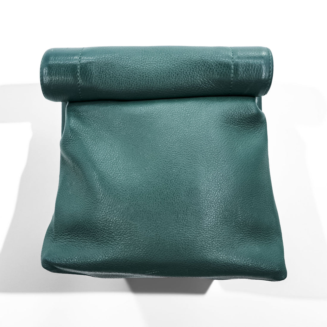 ED ROBERT JUDSON ロールトップ クラッチバッグ PARCEL シュリンクレザー ポーチ グリーン