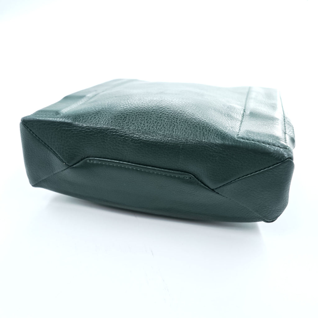 ED ROBERT JUDSON ロールトップ クラッチバッグ PARCEL シュリンクレザー ポーチ グリーン
