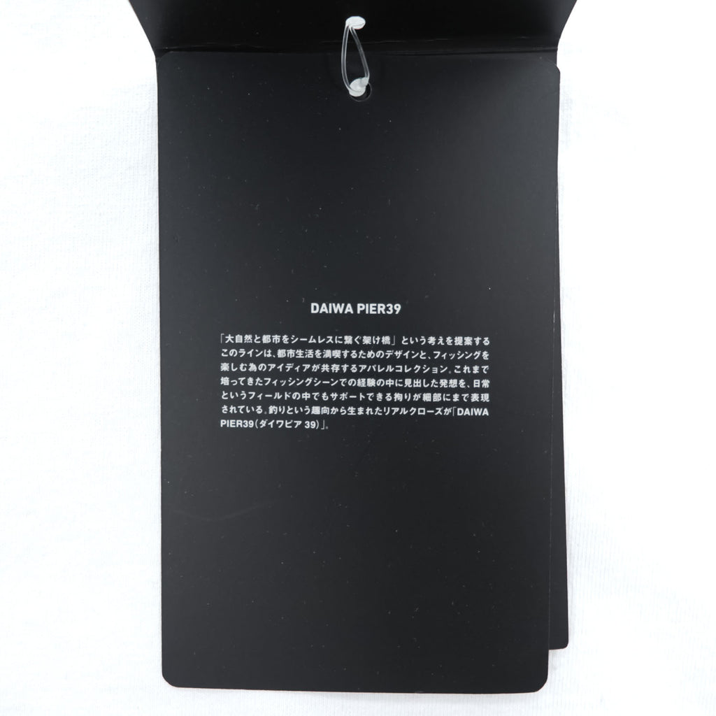 DAIWA PIER39 Tシャツ TECH DRAWSTRING TEE M ホワイト ドローコード BE-36022 未使用品
