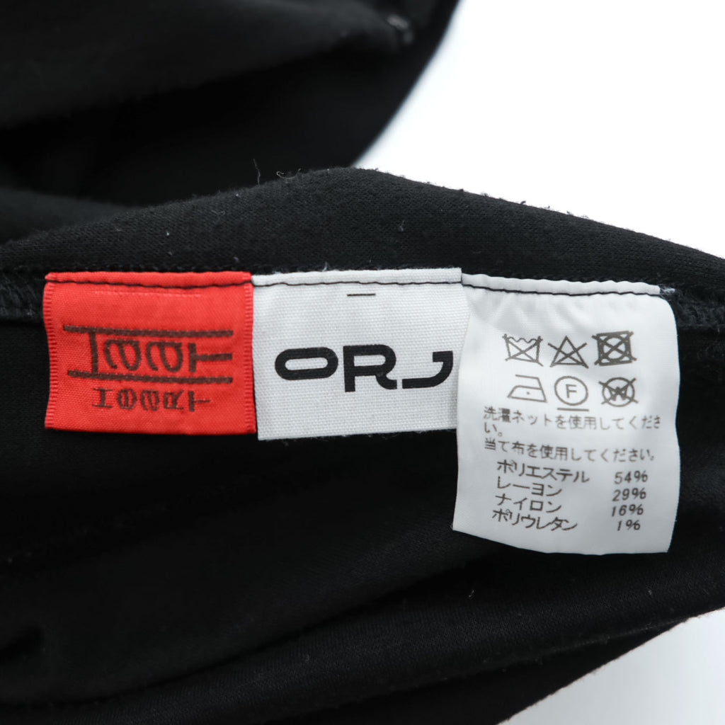 HaaT ISSEY MIYAKE ORJ サイドジップ 半袖 ワンピース M ブラック ストレッチ HA85JT297 日本製