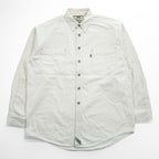 Levi's 90年代 ヴィンテージ 長袖 ホワイトデニム ワークシャツ L メタルボタン ダブルポケット
