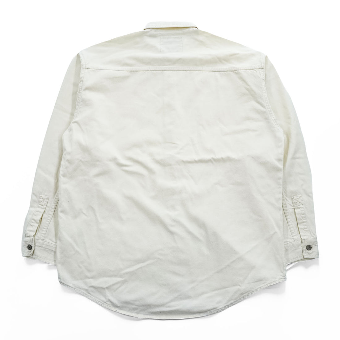 Levi's 90年代 ヴィンテージ 長袖 ホワイトデニム ワークシャツ L メタルボタン ダブルポケット