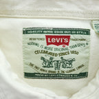 Levi's 90年代 ヴィンテージ 長袖 ホワイトデニム ワークシャツ L メタルボタン ダブルポケット
