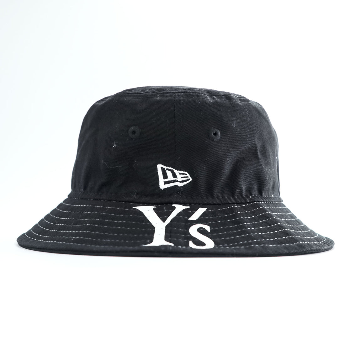 Y's (Yohji Yamamoto) × NEW ERA バケットハット M/L ブラック コットン YE-H12-092