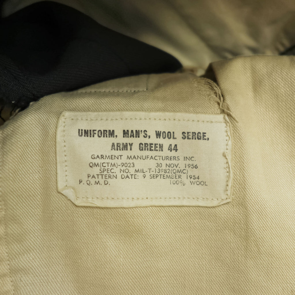 US ARMY 50年代 米軍 ヴィンテージ オフィサーパンツ トラウザーズ スラックス パンツ L サイドライン 側章 CONMARジップ C-3268 8405-286-5209 ミリタリー