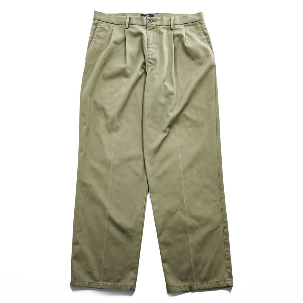 DOCKERS ( Levi's )  2タック ワイド チノパンツ L ベージュ プリーツ SIGNATURE KHAKI CLASSIC FIT