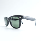 Ray-Ban Italian-made sunglasses, black, folding Wayfarer style, RB4105 601-S 50_22 3N