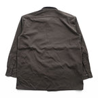 Dickies 長袖 ワークシャツ L ブラウン ボックスシルエット 胸ポケット 574DB