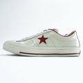CONVERSE ワンスター レザー ONE STAR OX スニーカー 26cm ホワイト レッド 1C1257