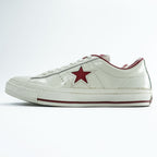 CONVERSE ワンスター レザー ONE STAR OX スニーカー 26cm ホワイト レッド 1C1257