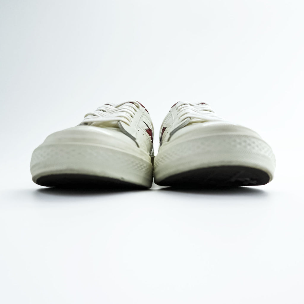 CONVERSE ワンスター レザー ONE STAR OX スニーカー 26cm ホワイト レッド 1C1257
