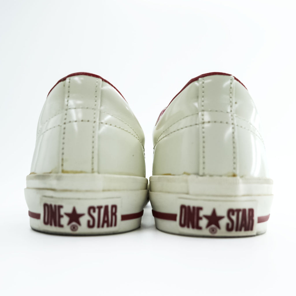 CONVERSE ワンスター レザー ONE STAR OX スニーカー 26cm ホワイト レッド 1C1257
