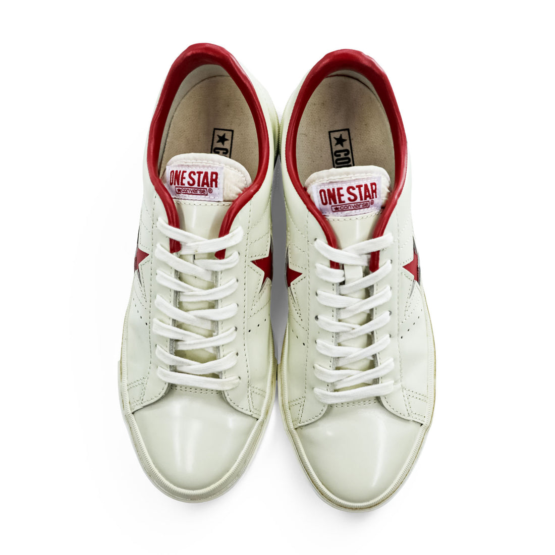 CONVERSE ワンスター レザー ONE STAR OX スニーカー 26cm ホワイト レッド 1C1257