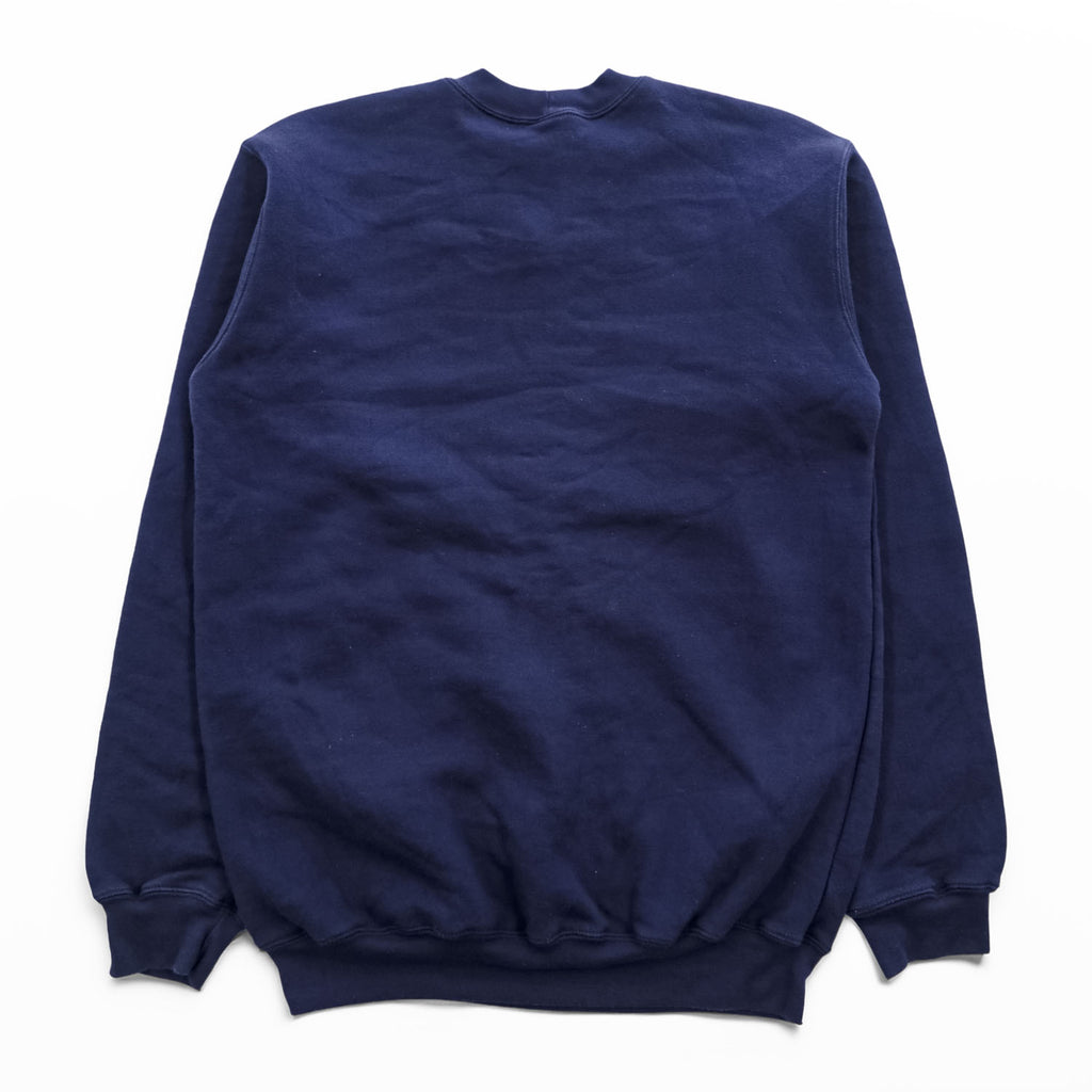 Carhartt K124 NVY Midweight Crewneck Sweatshirt Navy Blue Logo Patch Men’s S
