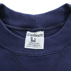 Carhartt K124 NVY Midweight Crewneck Sweatshirt Navy Blue Logo Patch Men’s S