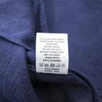 COUNTRY ROAD アイリッシュ リネン100% 長袖シャツ XXL ネイビー ビッグサイズ  BAIRD McNUTT IRISH LINEN