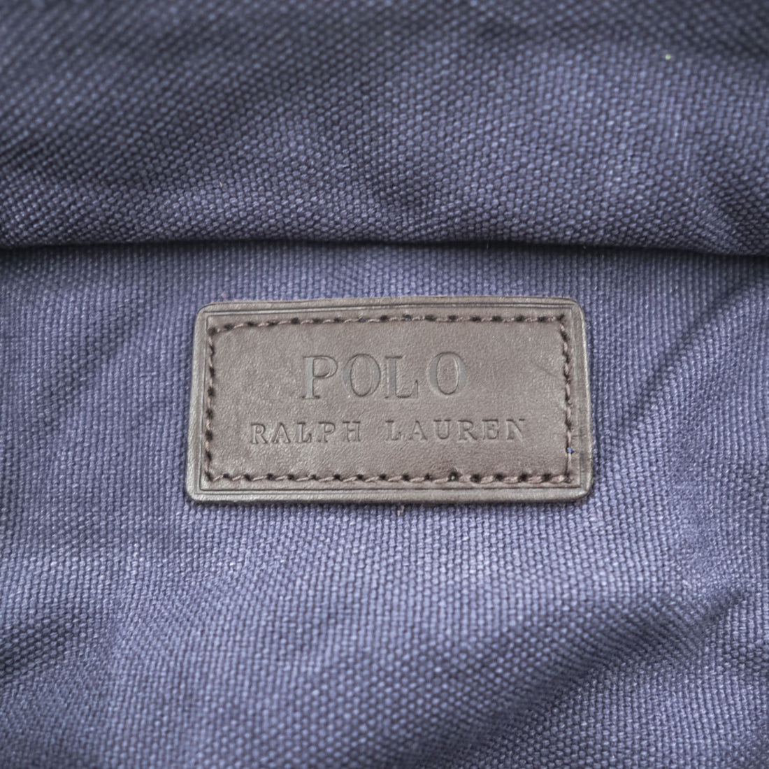 Polo Ralph Lauren ビッグポニー 刺繍 ヴィンテージ加工 トートバッグ ネイビー キャンバス ジップ開閉