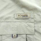 Columbia フィッシングシャツ BAHAMA 2 PFG 長袖シャツ M ベージュ OMNI-SHADE UPF50 ボタンダウン FM7048