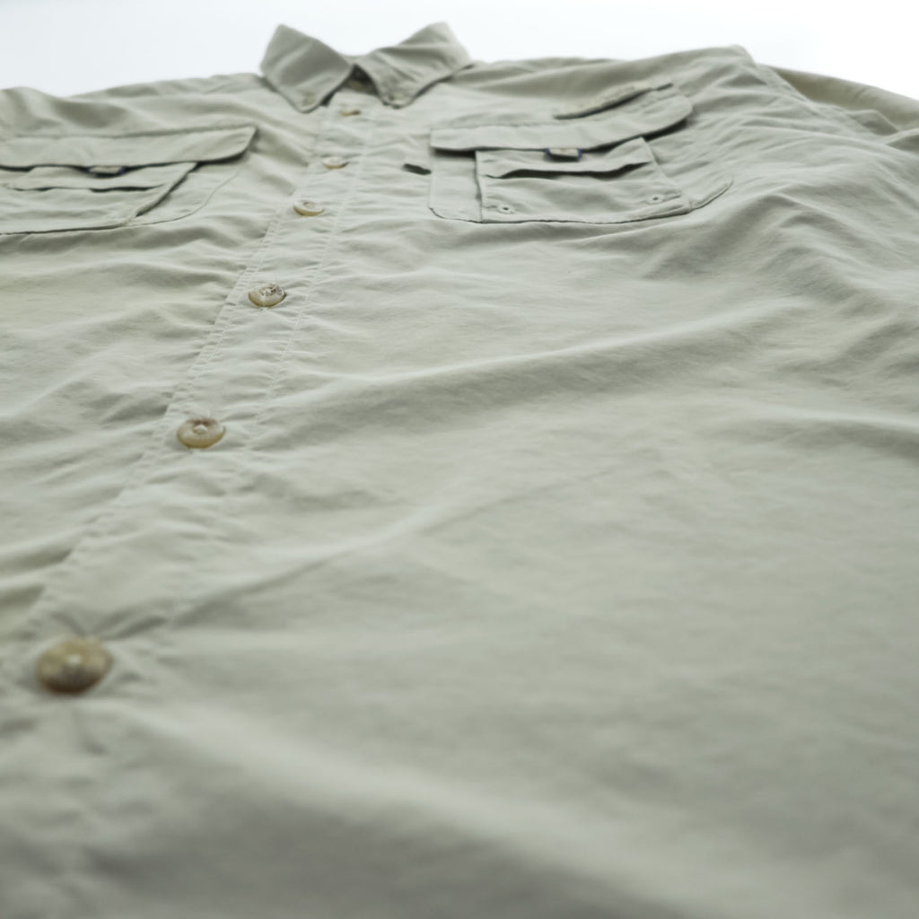 Columbia フィッシングシャツ BAHAMA 2 PFG 長袖シャツ M ベージュ OMNI-SHADE UPF50 ボタンダウン FM7048
