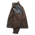 THE NORTH FACE マウンテンジャケット HYVENT 防水 シェル レインジャケット M グレー ブラウン ジップインジップ 透湿 AYTJ