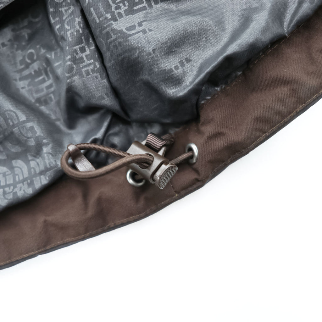 THE NORTH FACE マウンテンジャケット HYVENT 防水 シェル レインジャケット M グレー ブラウン ジップインジップ 透湿 AYTJ