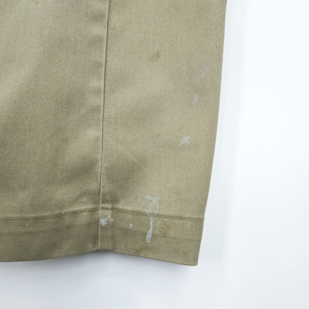 Dickies 90年代 USA製 ヴィンテージ ワークパンツ チノパンツ 40×32 ベージュ 圧着タグ TALONジップ