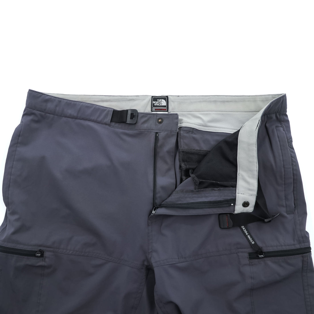 THE NORTH FACE シェル アウトドア パンツ L グレー ストレッチ 防水 ベルト付 SUMMIT SERIES