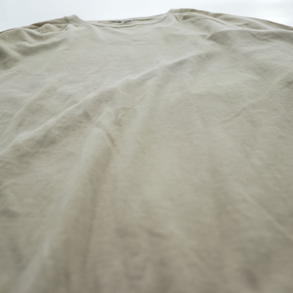 FilMelange 日本製 クルーネック スウェット XL ベージュ 天竺 ラグランスリーブ