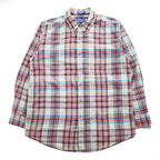 PENDLETON 長袖 チェック シャツ L ベージュ OCEANSIDE SHIRT LONG SLEEVE AUTHENTIC MADRAS インド綿 ボタンダウン